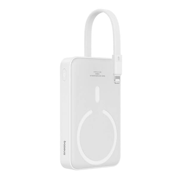 Powerbank Baseus Magnetic Mini 10000mAh, Lightning 20W MagSafe (hvit)