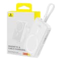 Miniatyrbilde 1 av 10: Powerbank Baseus Magnetic Mini 10000mAh, Lightning 20W MagSafe (hvit)