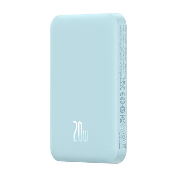 Magnetisk Mini Powerbank Baseus 5000mAh, USB-C 20W (blå)