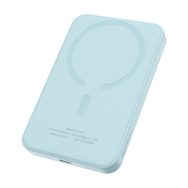 Magnetisk Mini Powerbank Baseus 5000mAh, USB-C 20W (blå)