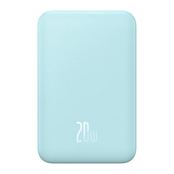 Magnetisk Mini Powerbank Baseus 5000mAh, USB-C 20W (blå)