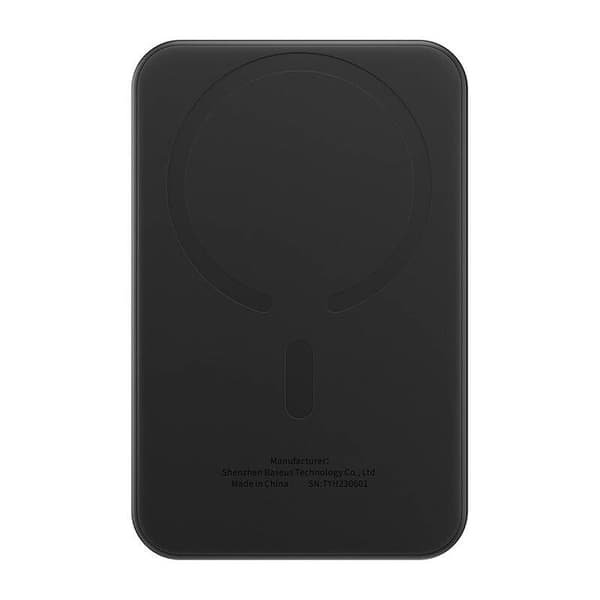 Magnetisk Mini Powerbank Baseus 5000mAh, USB-C 20W (sort)