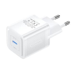 Vægoplader, Vention, FEPW0-EU, USB-C, 20W, GaN (hvid)