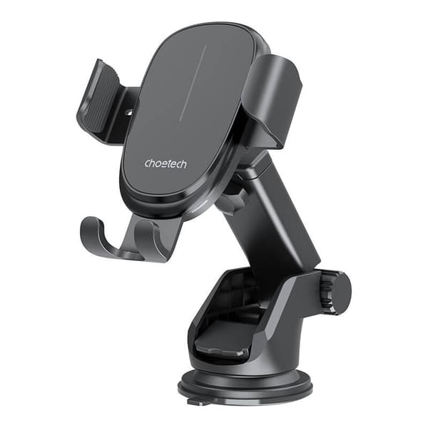 Gravity bilhållare med laddare Choetech T203-F, 15W (svart)