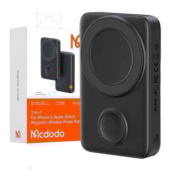 Magnetisk Power Bank til Apple Watch Mcdodo MC-1461 10000mAh, 20W (sort)