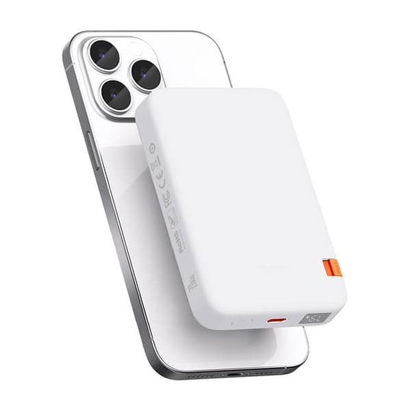 Mcdodo MC-5100 Magnetic Power Bank med stativ 10000mAh, 20W (hvid)