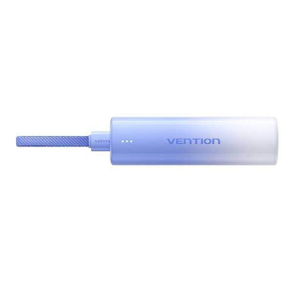 Powerbank 5000mAh Vention FHWL0 20W + kabel USB-C gjør lightning (niebieski)