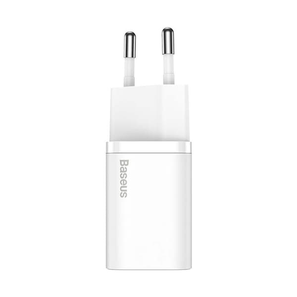 Baseus Super Si Quick Charger 1C 25W med USB-C kabel til USB-C 1m (hvid)