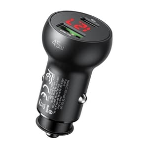 Billader Mcdodo CC-7030, USB + USB-C, med skjerm, 45W (svart)