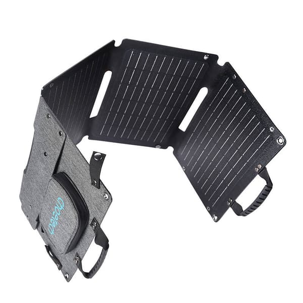 Choetech SC006 foldbar solcelleoplader 40W 1xUSB QC, 1xUSB-C PD (grå)