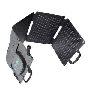 Choetech SC006 foldbar solcelleoplader 40W 1xUSB QC, 1xUSB-C PD (grå)