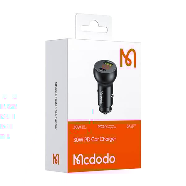 Mcdodo CC-6810 USB-A + USB-C billaddare, 30W