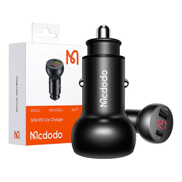 Mcdodo CC-6810 USB-A + USB-C billaddare, 30W