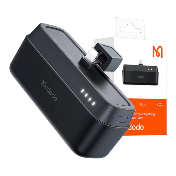 Mcdodo Power Bank MC-6281 20W, 5000mAh med Lightning-kontakt (svart)