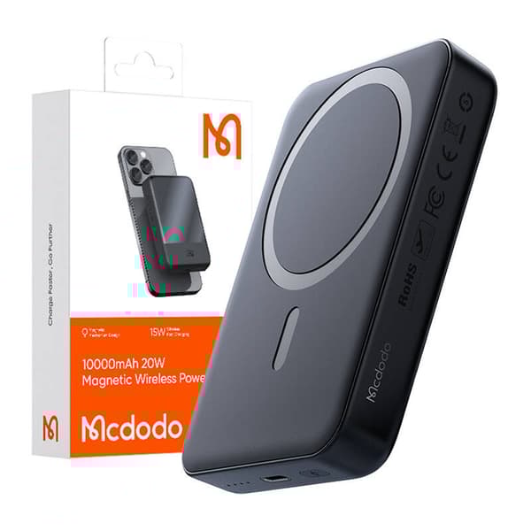 Mcdodo Magnetic Power Bank MC-4261 10000mAh, 20W (svart)