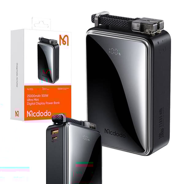 Power Bank Mcdodo MC-0561 Digital Dis 25000mAh,100W (svart)