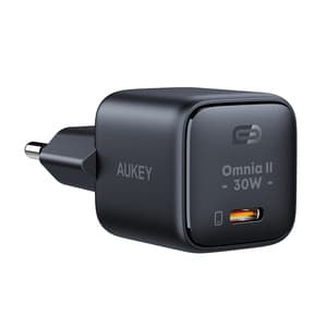 Vægoplader Aukey PA-B1L,USB-C, 30W (sort)