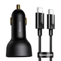 Miniatyrbillede 2 af 11: Biloplader Baseus Superme, USB, USB-C, 100W + USB-C kabel (sort)