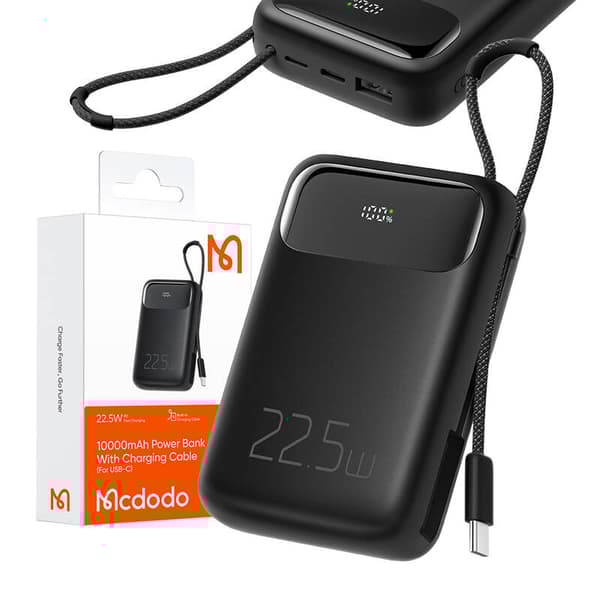 Power Bank Mcdodo MC-3243 10000mAh, 22,5W til C (sort)