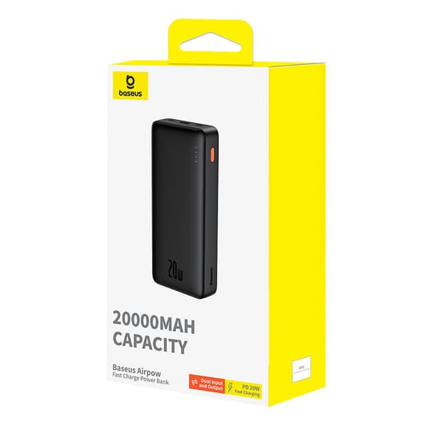 Baseus Airpow 20000mAh 20W powerbank (sort)