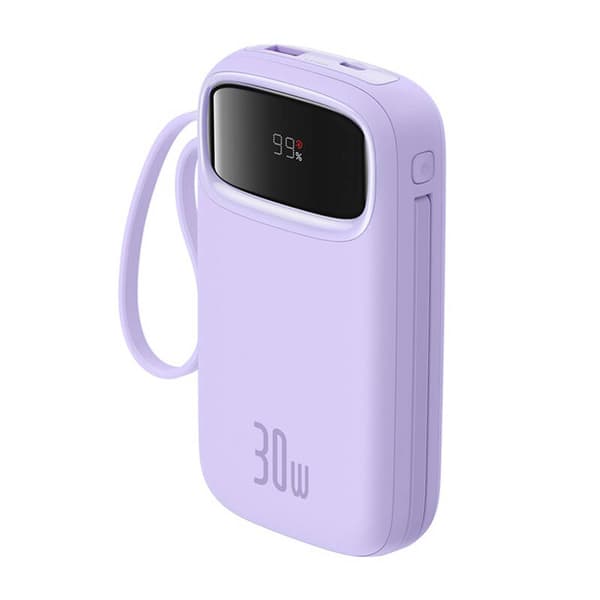 Baseus QPow 2 20000mAh 30W 2xUSB-C powerbank (lilla)
