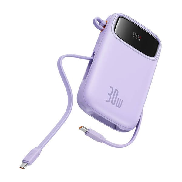 Baseus QPow 2 10000mAh 30W 2xUSB-C powerbank (lilla)