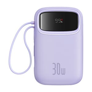 Baseus QPow 2 10000mAh 30W 2xUSB-C powerbank (lilla)