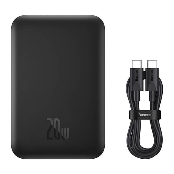 Mini Wireless PowerBank 20W Baseus (svart)
