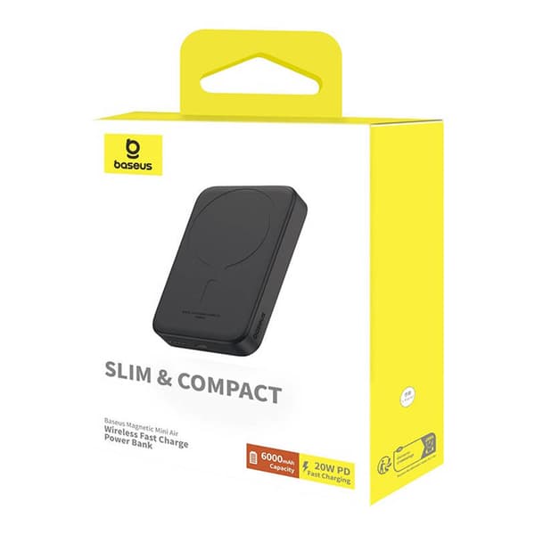 Mini Wireless PowerBank 20W Baseus (svart)