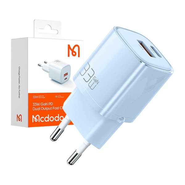 Lader GaN 33W Mcdodo CH-0154 USB-C, USB-A (blå)