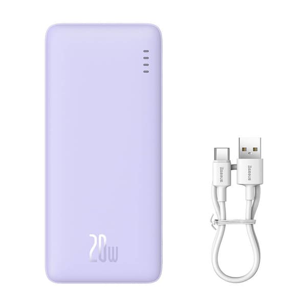 Baseus Airpow 10000mAh 20W Powerbank (lilla)