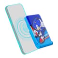 Miniatyrbillede 1 af 6: Magnetisk powerbank OTL 5000 mAh, USB-C 15W, Sonic The Hedgehoh med stativ (blå)