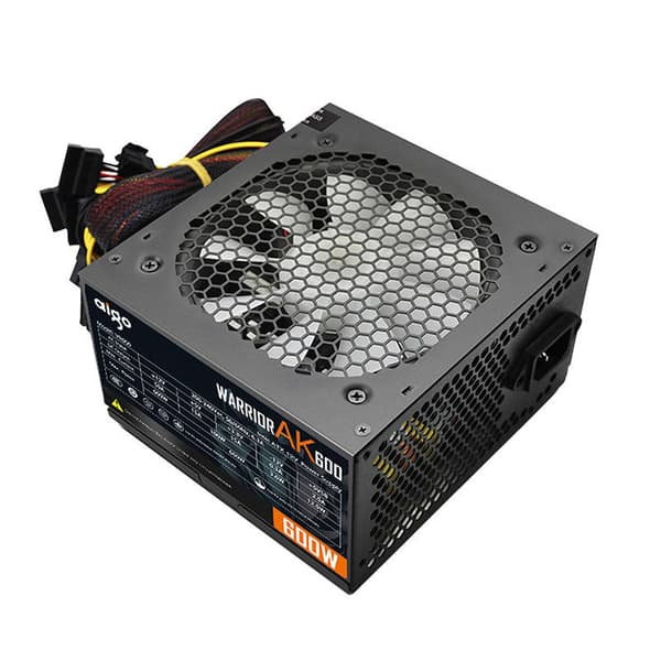 Computer strømforsyning Aigo AK600 RGB (sort)