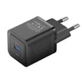 Miniatyrbillede 1 af 3: Vægoplader, Vention, FEPB0-EU, USB-C, 20W, GaN (sort)