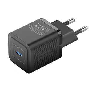 Vægoplader, Vention, FEPB0-EU, USB-C, 20W, GaN (sort)