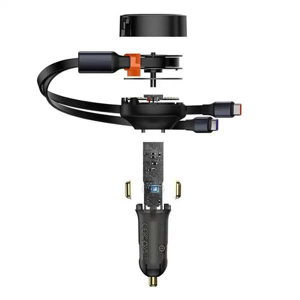 Billader Baseus Nytelse med kabel USB-C, 33W (svart)