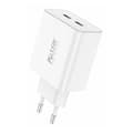 Miniatyrbillede 3 af 4: Vægoplader Foneng EU50 PD 35W 2x USB-C-porte (hvid)