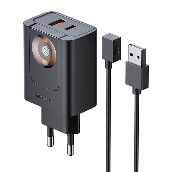 McDodo CH-3700 30W 2-i-1 USB-C+A oplader, sort