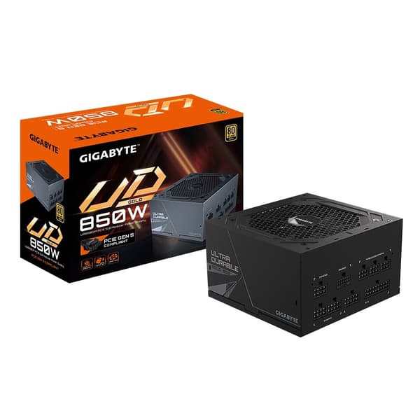 Gigabyte GP-UD850GM PG5 strømforsyning 850 W 20+4 pin ATX ATX Sort
