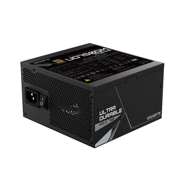 GIGABYTE UD750GM PG5 strømforsyning 750 W 20+4 pin ATX ATX Sort