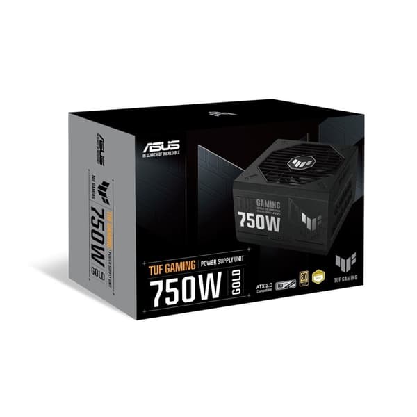 ASUS TUF Gaming 750W Gold strømforsyning 20+4 pin ATX ATX Sort