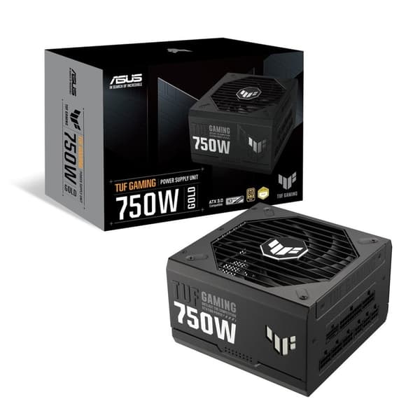 ASUS TUF Gaming 750W Gold strømforsyning 20+4 pin ATX ATX Sort
