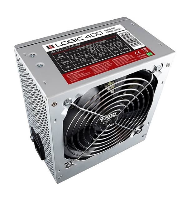 Logic 400 strømforsyning 400 W 20+4 pin ATX ATX Rustfrit stål