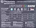 Miniatyrbillede 3 af 9: Computerstrømforsyning THERMALTAKE LITEPOWER RGB 550W, 24-bens