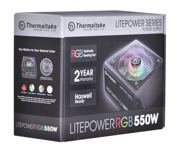 Computerstrømforsyning THERMALTAKE LITEPOWER RGB 550W, 24-bens