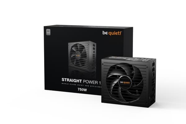 vær stille! Straight Power 12 strømforsyningsenhed 750 W 20+4 pin ATX ATX Sort
