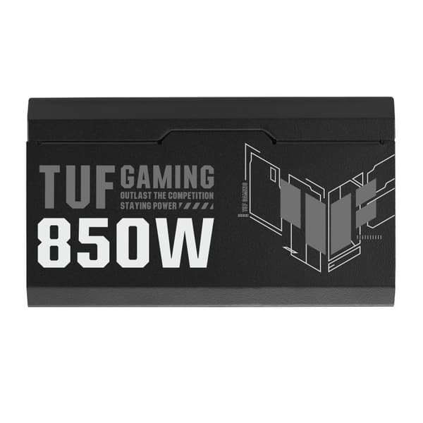ASUS TUF Gaming 850W Gold nätaggregat 24-pin ATX ATX Svart