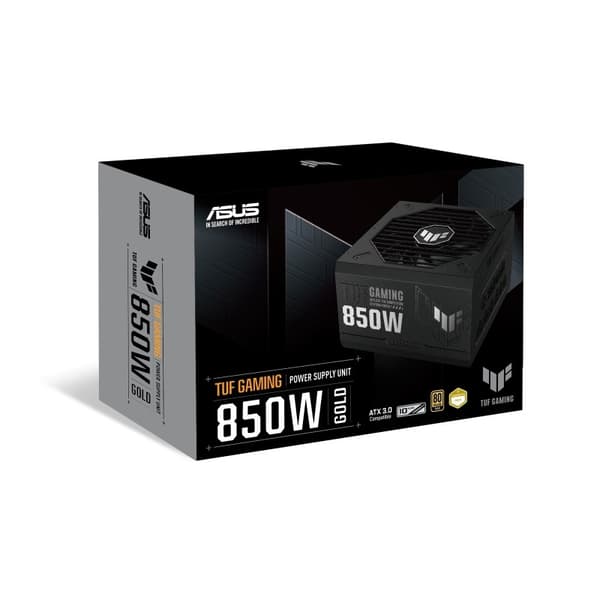 ASUS TUF Gaming 850W Gold nätaggregat 24-pin ATX ATX Svart