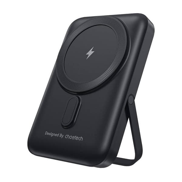Choetech B743 10000mAh 20W PD magnetisk powerbank med stativ (svart)