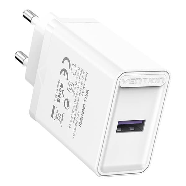 Vention FACW0-EU USB-oplader 22,5W (hvid)